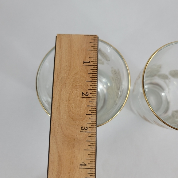 (2) Vtg Libby Glass Rose Bouquet Tumbler - Picture 8 of 14